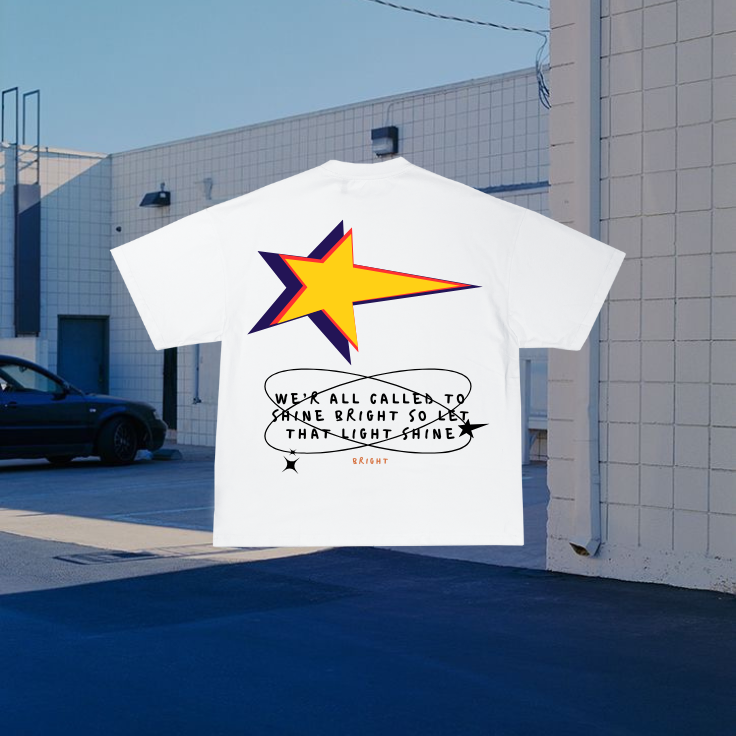 Freedom Shine Tee White - Back